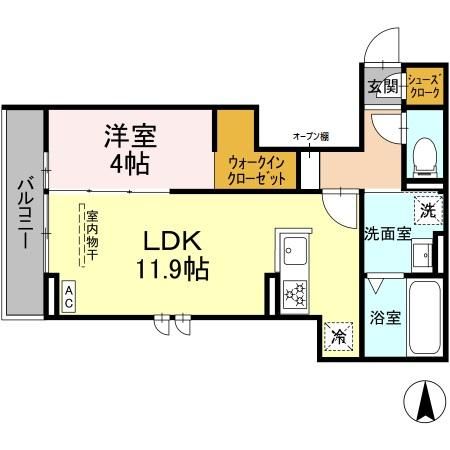 ブリリアン庄内の間取り