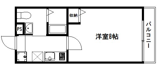 京都市上京区下之町のマンションの間取り