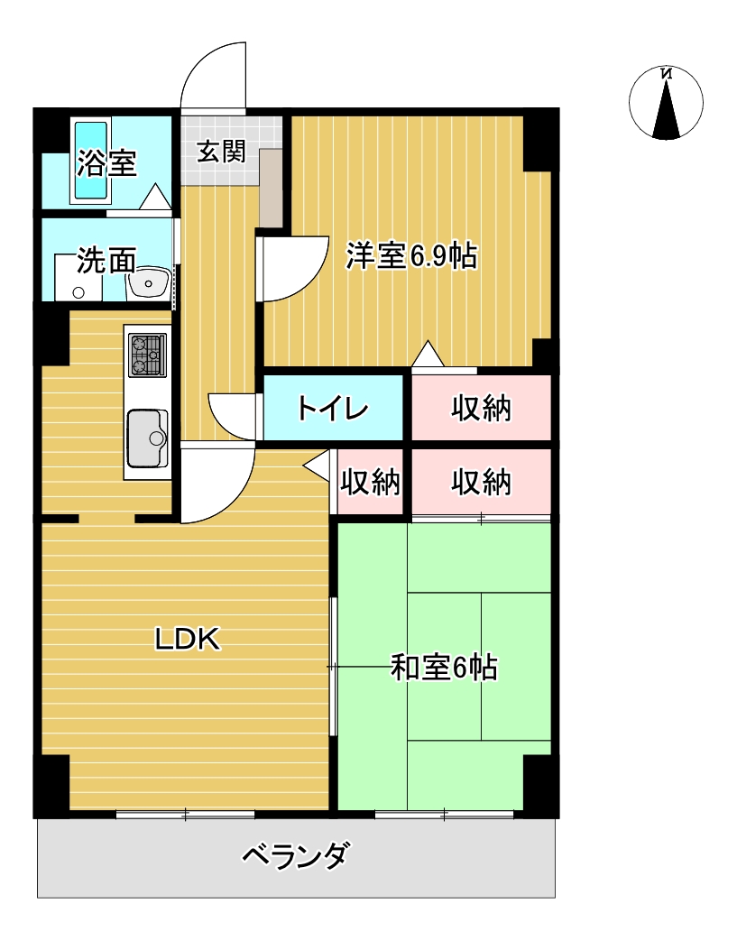 フィネス陣屋西の間取り