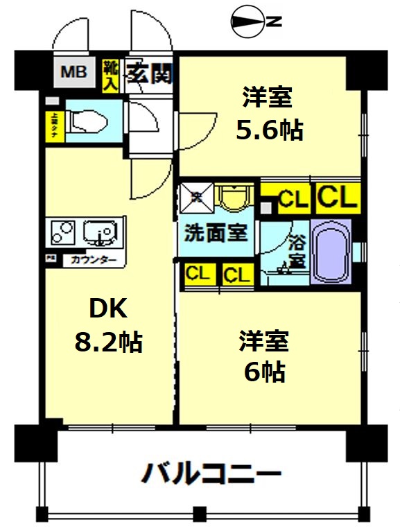 エステムプラザ京都河原町通の間取り