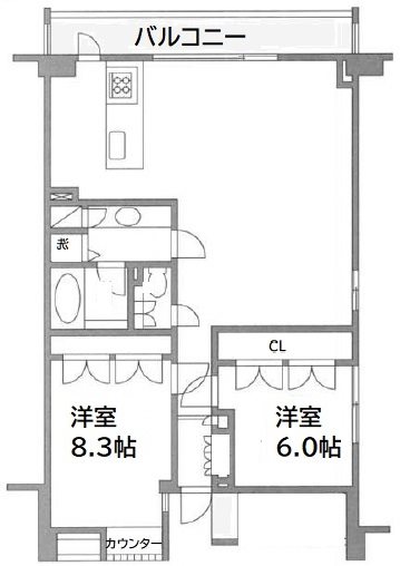 レジディア北新宿の間取り