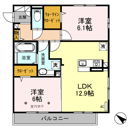 【レーヴの間取り】