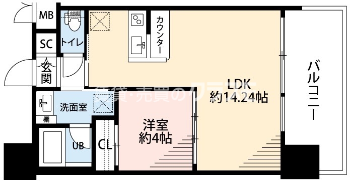 プレジオ大正の間取り