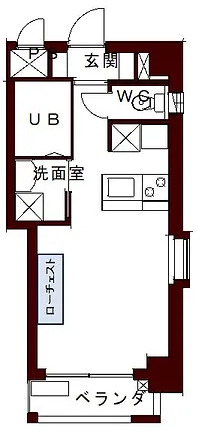 高松市塩上町のマンションの間取り