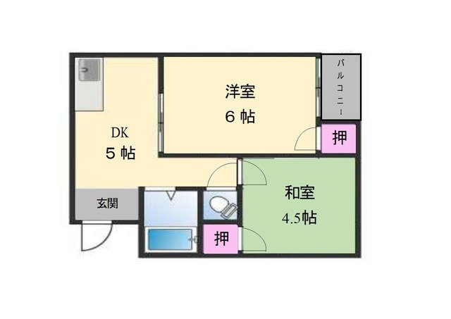 プレアール材木町の間取り