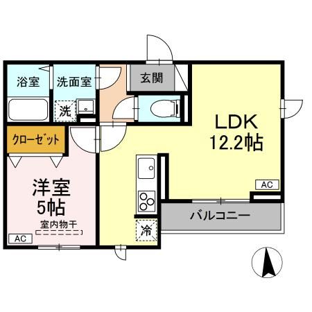 ＤーＲＯＯＭルント連坊　IIの間取り