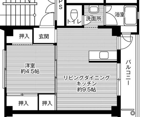 ビレッジハウス笠神1号棟の間取り