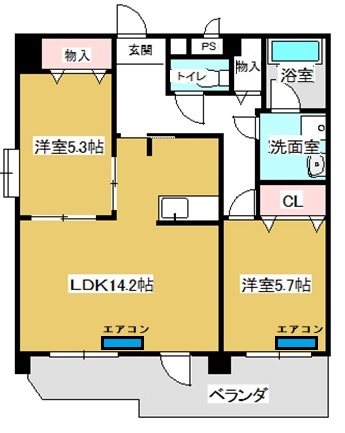 サンフィオーレ中郷の間取り