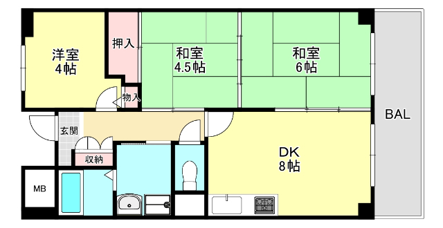 ラ・アセーラ芦屋の間取り