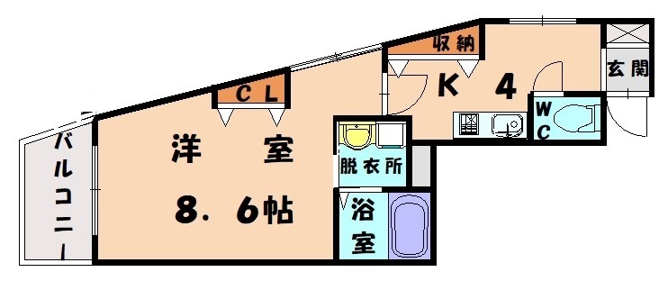 古賀市千鳥のマンションの間取り