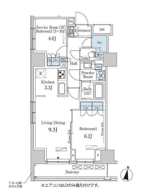 板橋区成増のマンションの間取り