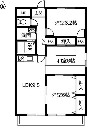 メゾンウィングの間取り