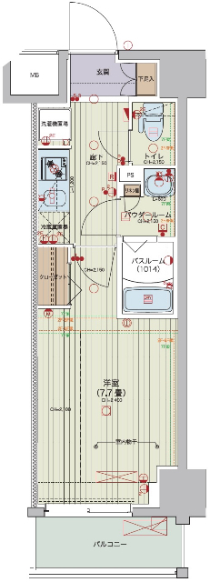 デュオステージ西ケ原の間取り