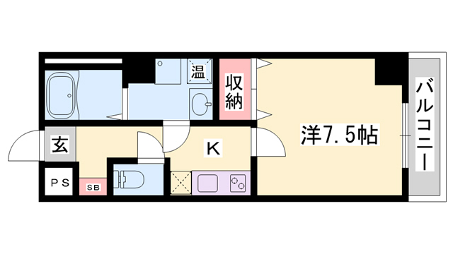 レジデンスM姫路の間取り