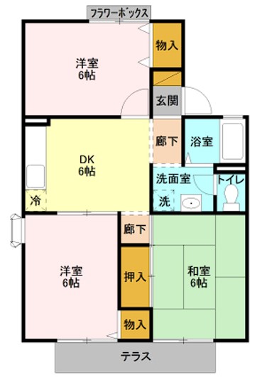 さいたま市大宮区櫛引町のアパートの間取り