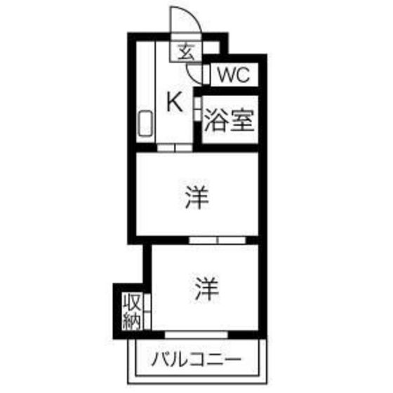 平和マンション長町の間取り