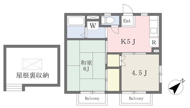 ＮＫハイツＡの間取り