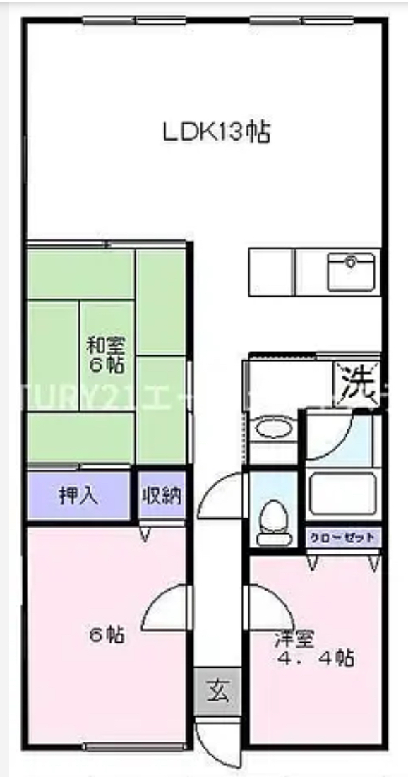 サザンコンフォートの間取り