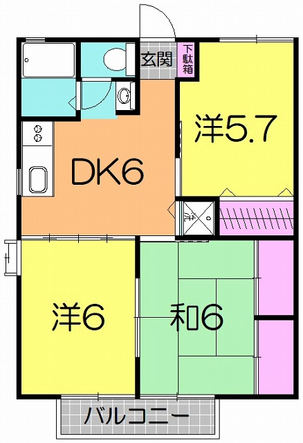 クレストハイツの間取り