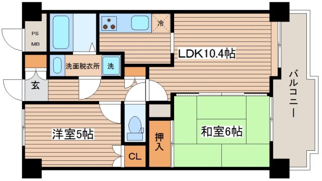 センテニアル天満町の間取り