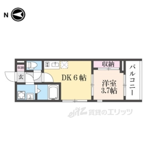 グランメゾン山科椥辻駅前の間取り