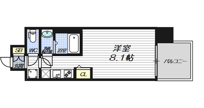 セレニテ十三ミラクの間取り