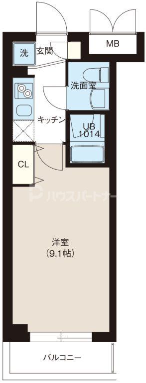 板橋区坂下のマンションの間取り