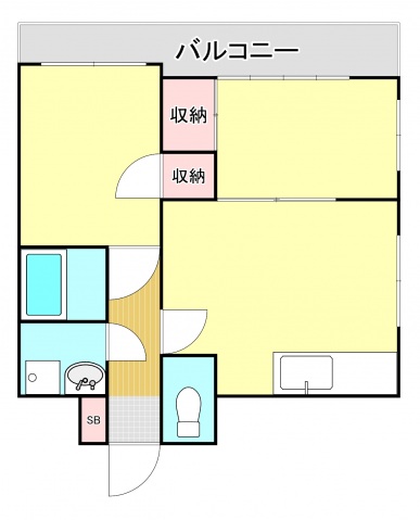 広島市佐伯区五日市のマンションの間取り