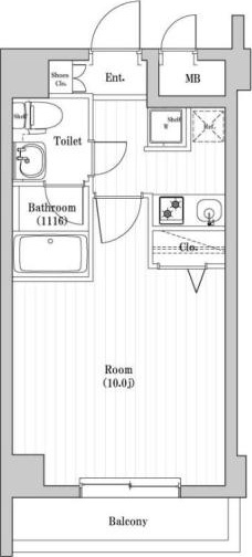 パティーナ住吉Ｔｒｉａの間取り