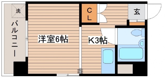 広島市西区小河内町のマンションの間取り