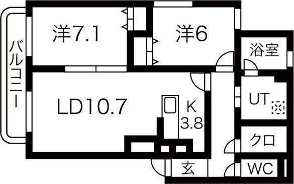 グランフォート伏見の間取り