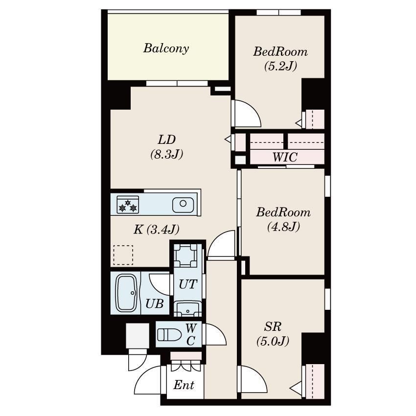 S-RESIDENCE大森bresaの間取り