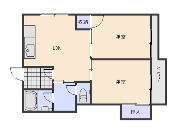 ふじマンションの間取り