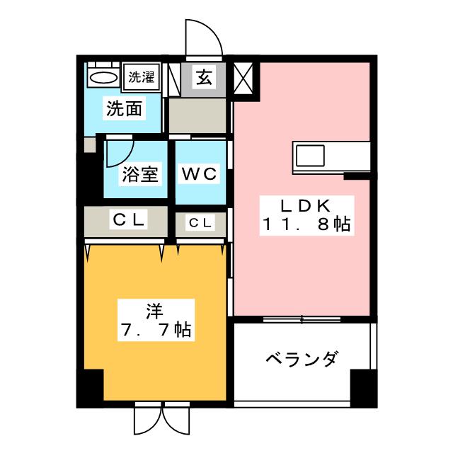 エスライフ浄水駅前の間取り