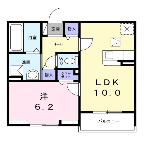 【エスポワールの間取り】