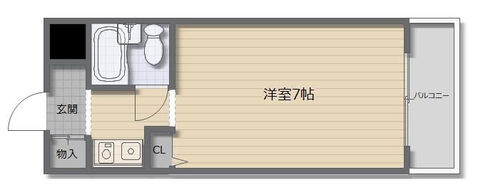 尼崎市若王寺のマンションの間取り