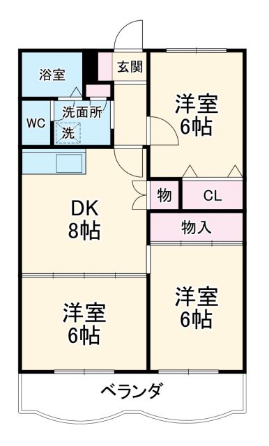 Ｔｒｅｅ　Ｂｅｌｌ今川の間取り