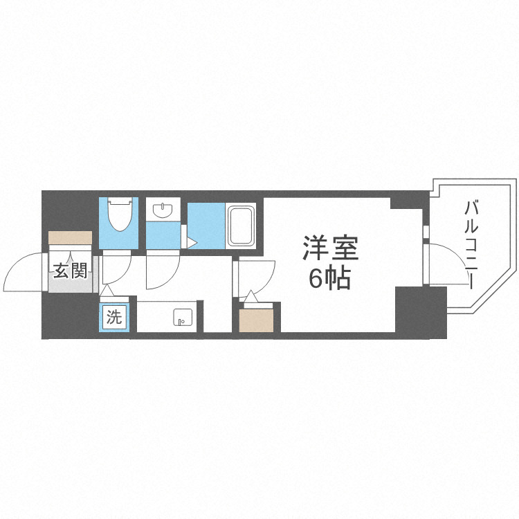 S-RESIDENCE都島Luxの間取り