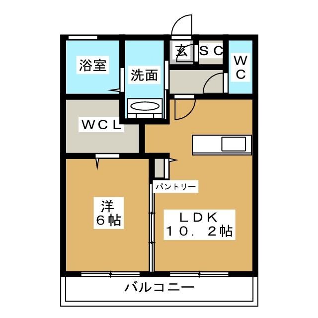 シャルマン栗田の間取り