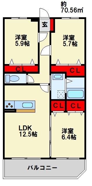 リトルフォレスト守恒の間取り