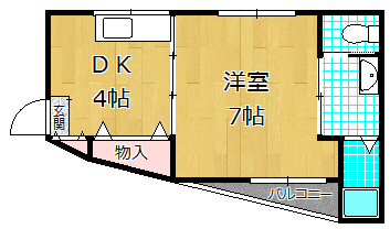 三国マンションの間取り