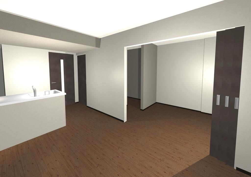 居室・リビング　内観パースになります