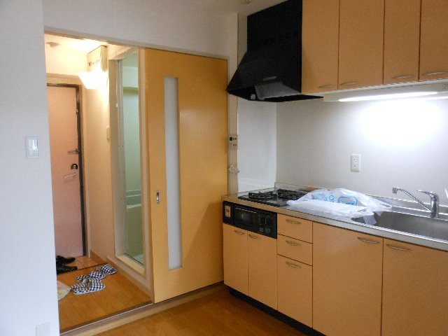 キッチン　ガス２口システムキッチン♪