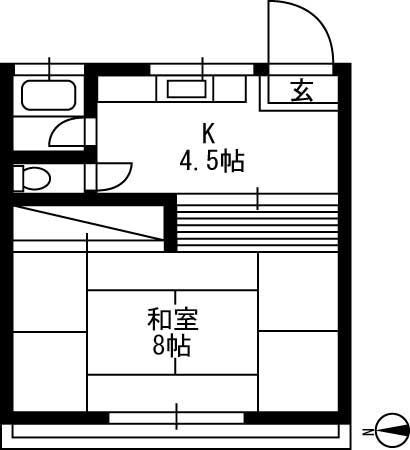 城田コーポの間取り