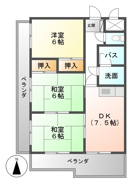 ドリームタウン藤塚の間取り