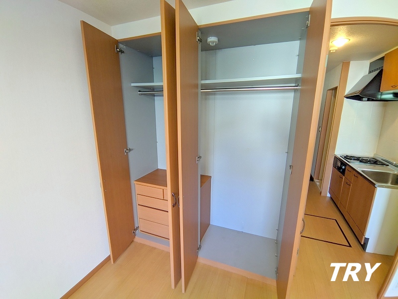 収納　引出収納付のクローゼットで収納上手！