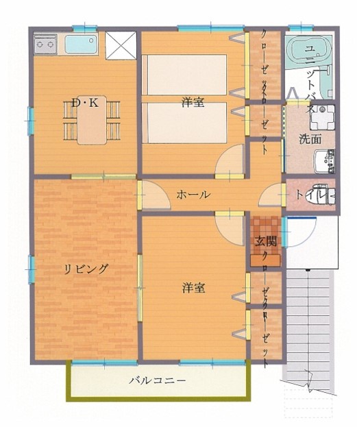 クレストール・マスミ201の間取り