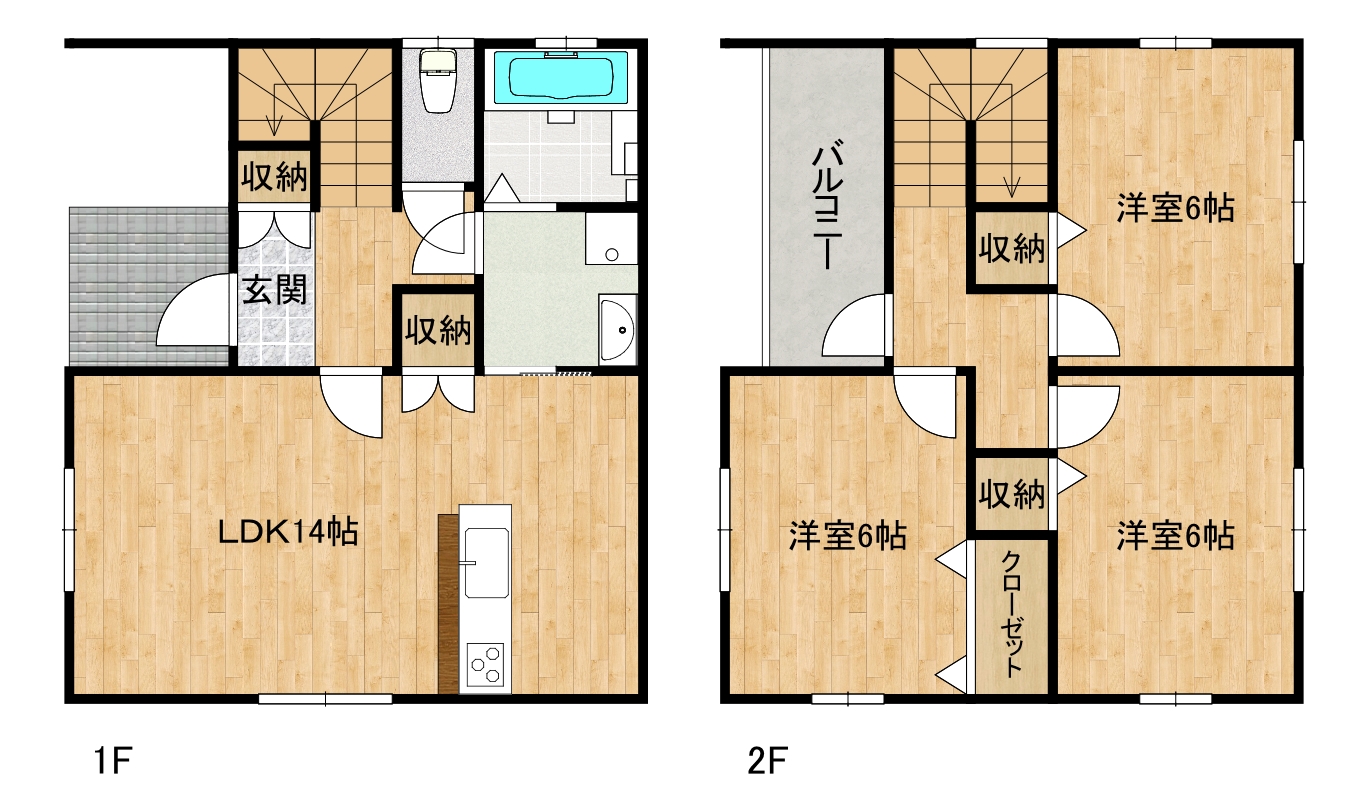 【リュミエールFUKUE　IIの間取り】