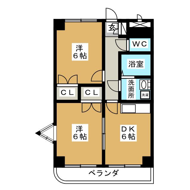 プランドール金城の間取り