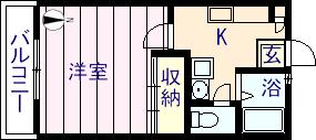 多賀城市明月のアパートの間取り